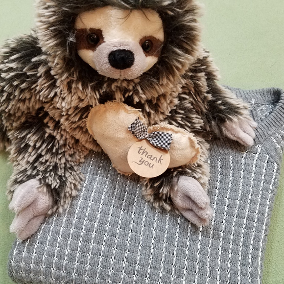 a.n.a. Gray Knit Crew Neck Pullover cozy fall winter long sleeved Sweater Small - Picture 8 of 8